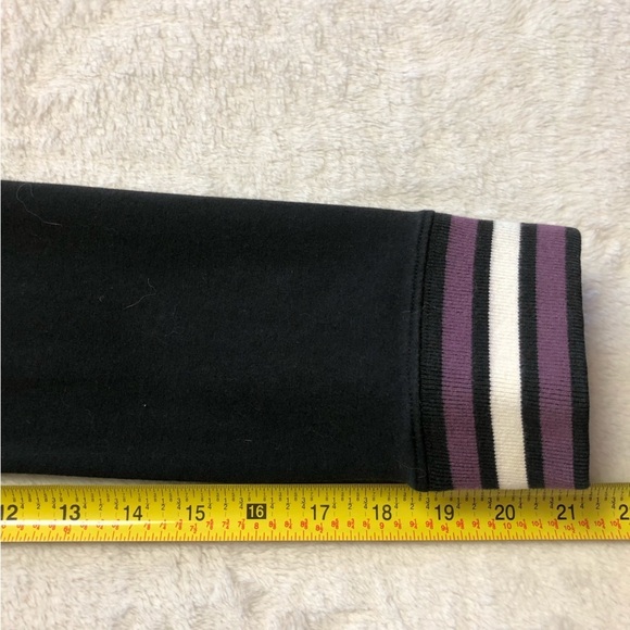 Harley Davidson Black/Purple/White Embroidered Zip Up Hoodie Size Med - Picture 10 of 13